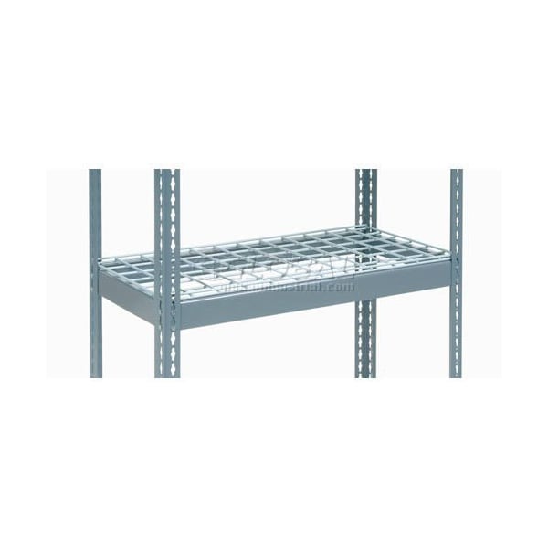 Global Industrial Additional Shelf, Double Rivet, Wire Deck, 72inW x 24inD, Gray 502492 - main